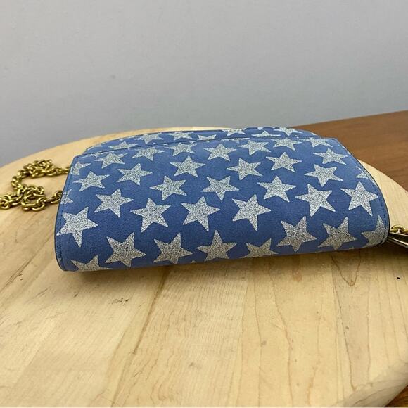 J.Crew Harrison Clutch Convertible Crossbody Bag Stars Glitter 4th of July NWT - Picture 10 of 16